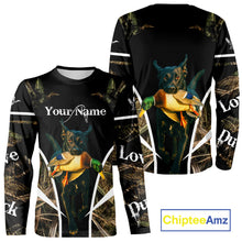 Load image into Gallery viewer, Duck Hunting With Black Lab Custom Name 3D All Over Print Shirt, Duck Hunting Shirt NHT145