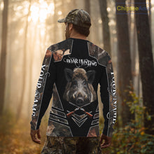 Load image into Gallery viewer, Personalized Wild Hog Hunting Camo Full Printing Shirts, Gift For Hunters NHT163
