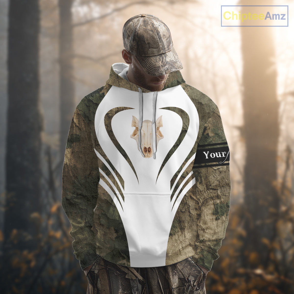 Best Wild Boar Hunting Shirt Camo Custom Name Skull Boar Hunting Clothes For Hunters NHT169