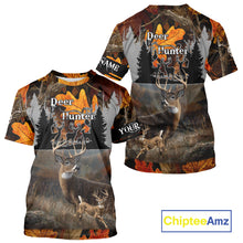 Load image into Gallery viewer, Whitetail Deer Hunting Orange Camo Autumn - Personalized All Over Print Deer Hunting Clothes NHT184