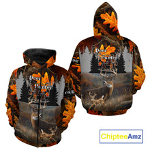 Load image into Gallery viewer, Whitetail Deer Hunting Orange Camo Autumn - Personalized All Over Print Deer Hunting Clothes NHT184
