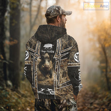 Load image into Gallery viewer, Wild Hog Hunting Full 3D Camo Printed Custom Name Boar Hunting Clothes, Hunting Gifts NBT192