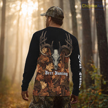 Load image into Gallery viewer, Deer Hunting Orange Camouflage Custom Name 3D Shirts, Custom Deer Hunting Clothes NBT194