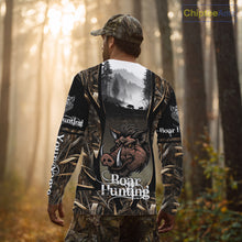 Load image into Gallery viewer, Personalized Wild Boar Hunting Camo 3D Print Custom Name Shirts, Hunting Gifts NBT195