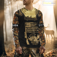 Load image into Gallery viewer, Custom Deer Hunting Season Camo Shirt for Men, Hunting Apparel for Deer Hunters, Hunting Gifts NBT116