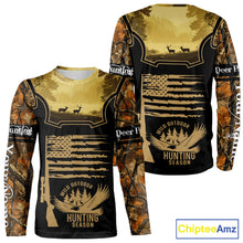 Load image into Gallery viewer, Custom Deer Hunting Season Camo Shirt for Men, Hunting Apparel for Deer Hunters, Hunting Gifts NBT116