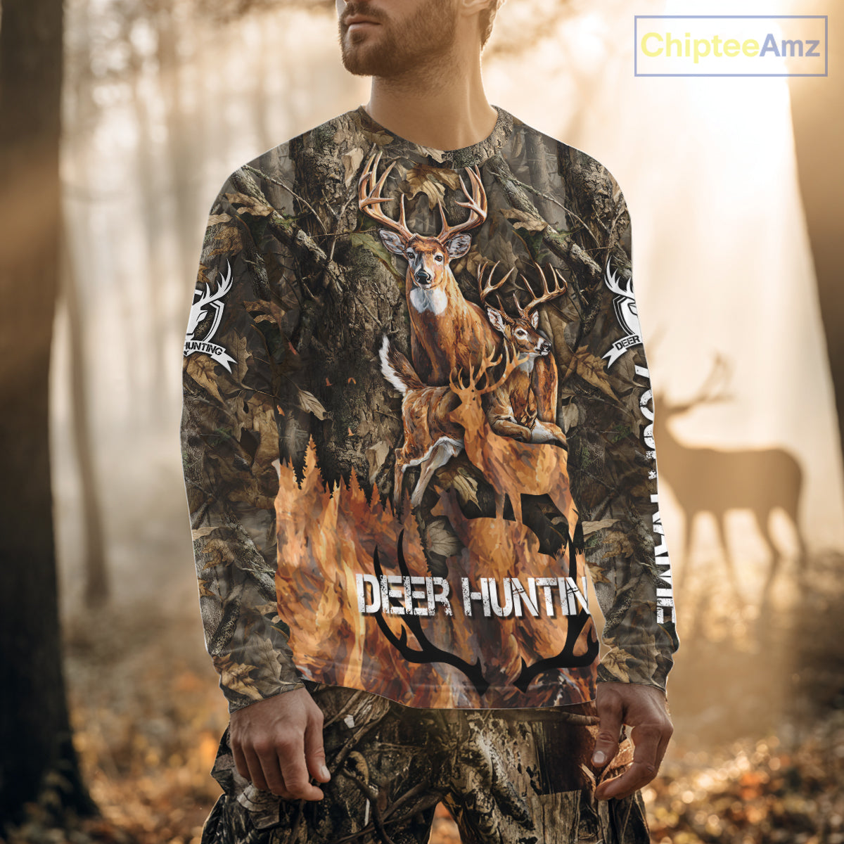 Deer Hunting Custom Name 3D All Over Printed Shirts, Deer Hunting Hoodie, Hunting Season NBT317