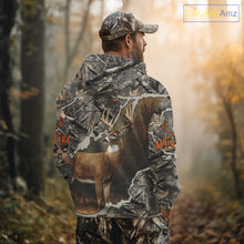 Load image into Gallery viewer, Custom Whitetail Deer Hunting Custom Name Camo Shirt, Deer Hunting Apparel, Camouflage Deer Shirts NBT118