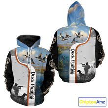 Load image into Gallery viewer, Personalized Duck Hunting Custom Name All Over Print Shirts, Duck Hunting Gifts NBT121