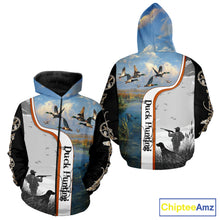 Load image into Gallery viewer, Personalized Duck Hunting Custom Name All Over Print Shirts, Duck Hunting Gifts NBT121