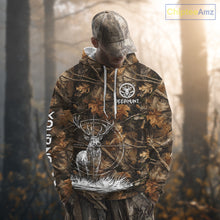 Load image into Gallery viewer, Deer Hunting Full Forest Camo 3D Printing Custom Name Shirts, Deer Hunting Clothes NBT126