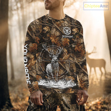 Load image into Gallery viewer, Deer Hunting Full Forest Camo 3D Printing Custom Name Shirts, Deer Hunting Clothes NBT126