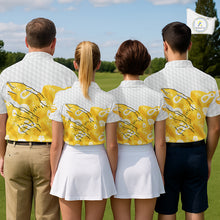 Load image into Gallery viewer, Custom Yellow Summer Pattern Mens Golf Polo Shirts Summer Golf Shirt For Vacation, Golf Team Shirt NBT732