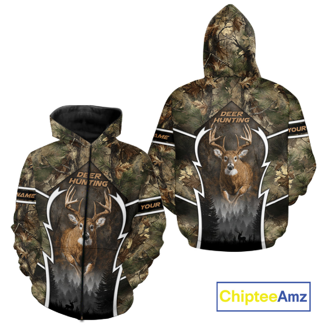Deer Hunting Forest Camo 3D All Over Printed Shirts - Mule Deer Hunting Season, Hunting Clothes NBT35