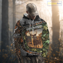 Load image into Gallery viewer, Deer Hunting Custom Name Camo Shirts - Personalized Hunting Clothes for Deer Hunting Season NBT38
