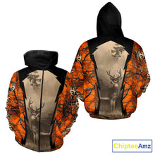 Load image into Gallery viewer, Orange Camouflage Deer Hunting Shirts, Hunting Clothes for Men, Deer Hunting Gifts NBT227