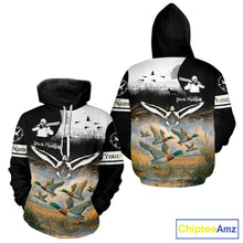 Load image into Gallery viewer, Personalized Duck Hunting Camo Waterfowl 3D All Over Printed Shirts, Hunting Gifts NBT145