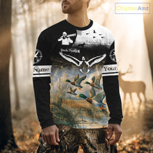 Load image into Gallery viewer, Personalized Duck Hunting Camo Waterfowl 3D All Over Printed Shirts, Hunting Gifts NBT145