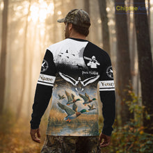 Load image into Gallery viewer, Personalized Duck Hunting Camo Waterfowl 3D All Over Printed Shirts, Hunting Gifts NBT145