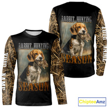 Load image into Gallery viewer, Rabbit Hunting Camouflage 3D Printing Custom Name Shirt, Rabbit Hunting Season NBT147