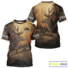 Load image into Gallery viewer, Brown Camo Deer Hunting All Over Printing Shirt with Big Buck - Hunting Clothes for Men NBT50