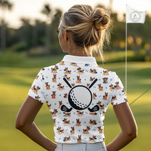 Load image into Gallery viewer, Womens Golf Polo Shirt Custom Funny German Shepherd Dog Team Womens Golf Top, Dog Lover Gift NBT541