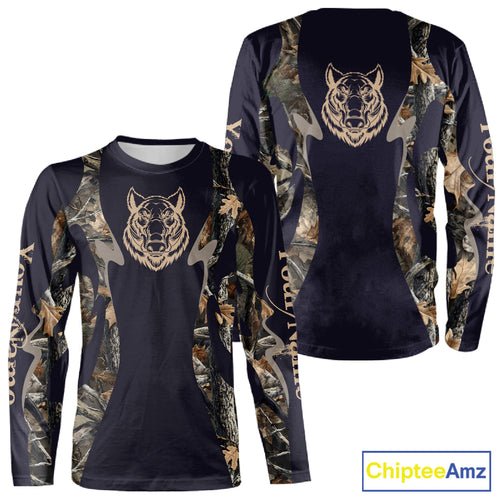 Best Wild Boar Hunting Camo Custom Name Shirts for Hunter, Gifts for Hunters NBT171