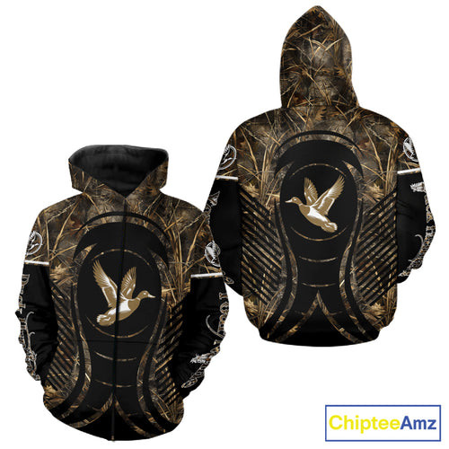 Duck Hunting Camouflage 3D Printed Custom Name Shirts for Hunter, Duck Hunting Gifts NBT179