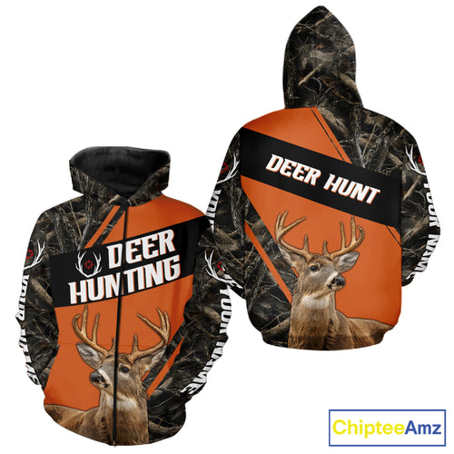 Custom Orange Camo 3D Animal Deer Hunting Shirt Best Hunting Clothes For Deer Season NBT261