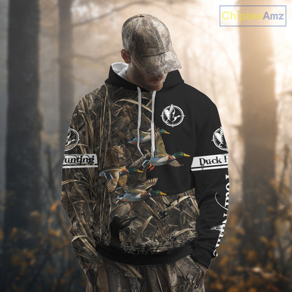 Mallard Duck Custom Camo 3D Hunting Shirts Best Hunting Clothes For Duck Hunting Season NBT264