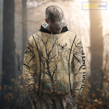 Load image into Gallery viewer, Deadwood Hunter Custom Name Long Sleeve, Hoodie Shirt For Deer hunters NBT02