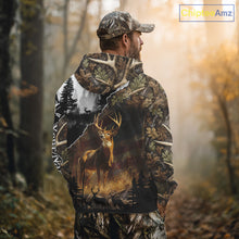 Load image into Gallery viewer, Whitetail Deer Hunting US Flag Camouflage Custom 3D Shirts, Personalized Deer Hunting Shirt NBT196