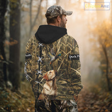 Load image into Gallery viewer, Duck Hunting Labrador Retriever 3D All Over Printed Camouflage Shirts, Duck Hunting Clothes NBT106