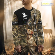 Load image into Gallery viewer, Duck Hunting Labrador Retriever 3D All Over Printed Camouflage Shirts, Duck Hunting Clothes NBT106