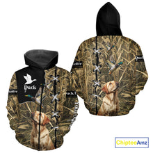 Load image into Gallery viewer, Duck Hunting Labrador Retriever 3D All Over Printed Camouflage Shirts, Duck Hunting Clothes NBT106