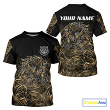 Load image into Gallery viewer, Wild Boar Hunting Camouflage 3D Custom Name Shirts, Custom Boar Hunting Gifts NBT207