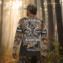 Load image into Gallery viewer, Brown Camo Deer Hunting 3D All Over Print Shirt, Custom Name Big Game for the Deer Hunter NBT29