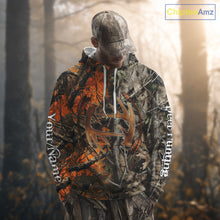 Load image into Gallery viewer, Deer Hunting Full Camo Printing Custom Name Shirts, Best Deer Hunting Clothes for Men NBT154