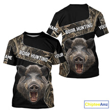 Load image into Gallery viewer, Custom Wild Boar Hunting Camo 3D Shirts, Boar Hunting Gifts, Boar Hunting Shirts for Hunter NBT158