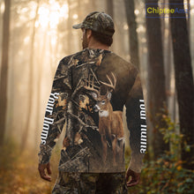 Load image into Gallery viewer, Deer Hunting Brown Camouflage Custom Name 3D Printing Shirt for Men, Deer Hunting Gifts NBT160
