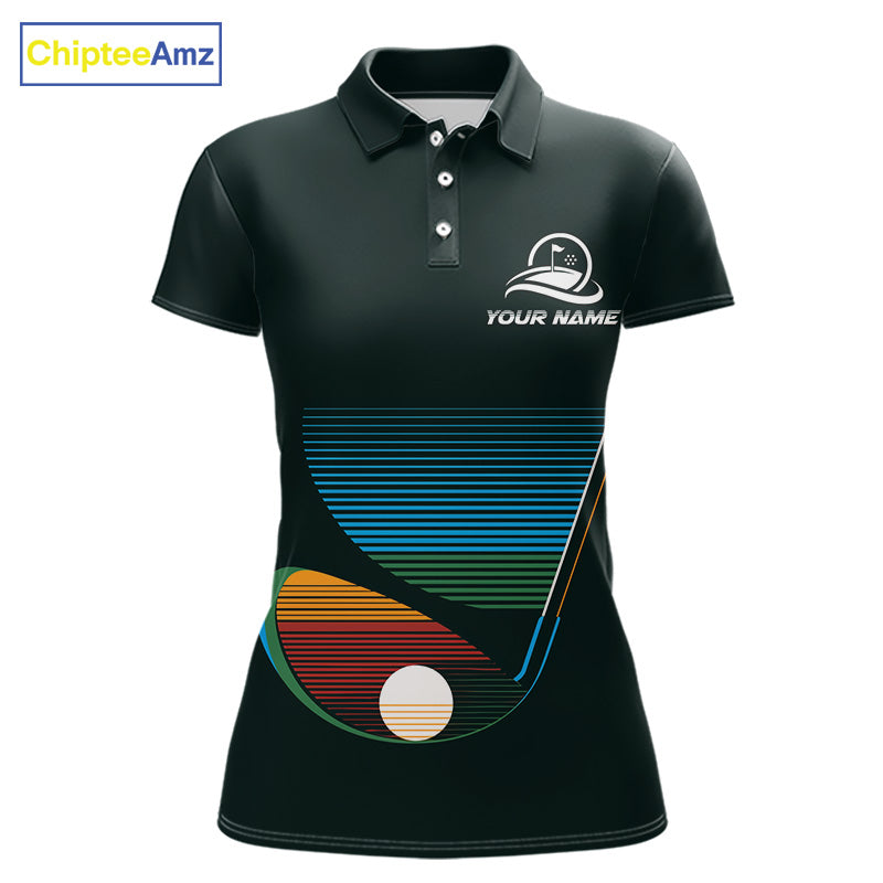 Custom Golf Team Polo Shirt For Women With Colorful Club Design, Matching Golf Shirt For Team NBT780