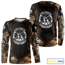 Load image into Gallery viewer, Brown Camouflage Deer Hunting 3D Printing Custom Name Shirts, Deer Hunting Apparel, Hunting Gifts NBT213