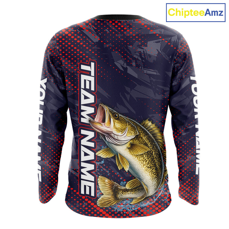 Personalized Walleye Fishing Shirts Purple Camo, Walleye Fishing Tounament Shirts NBT443