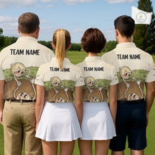 Load image into Gallery viewer, Vintage Funny Golf Ball Custom Team Polo Shirt, Personalized Mens Golf Polo Shirt, Golf Lovers Gift NBT608