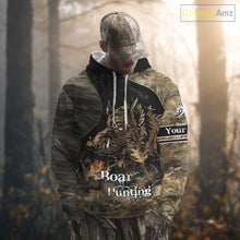 Load image into Gallery viewer, Wild Boar Hunting Camouflage Personalized Shirts for Boar Hunter, Hunting Gifts NBT127
