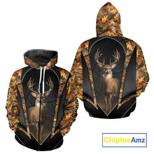 Load image into Gallery viewer, Custom Whitetail Deer Hunting Autumn Dark Camouflage 3D Shirts, Best Gift Ideas for Hunters NBT241