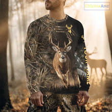 Load image into Gallery viewer, Custom Brown Camo with US Flag Deer Hunting Shirts for Men, Deer Hunting Clothes, Hunting Gifts NBT52