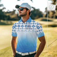 Load image into Gallery viewer, Personalized Green Golf Polos Shirts For Men Custom Golf Ball Men Golf Tops NBT535