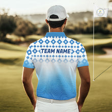 Load image into Gallery viewer, Personalized Green Golf Polos Shirts For Men Custom Golf Ball Men Golf Tops NBT535