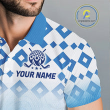 Load image into Gallery viewer, Personalized Green Golf Polos Shirts For Men Custom Golf Ball Men Golf Tops NBT535